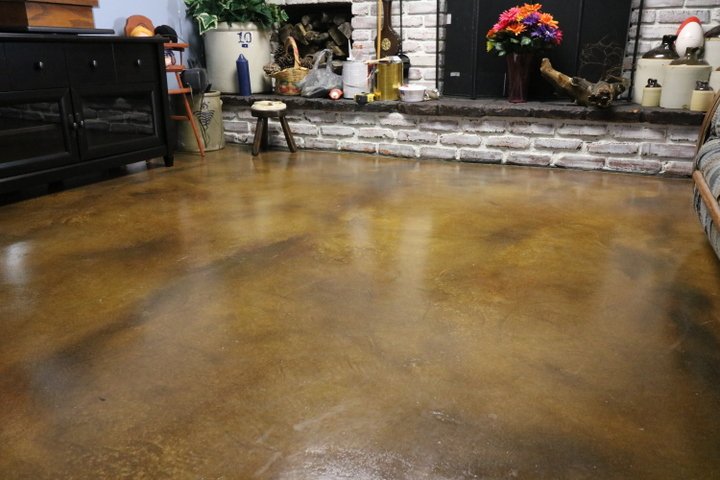 stained concrete floors Seattle
