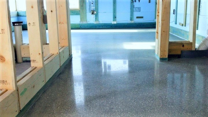 polished concrete floor