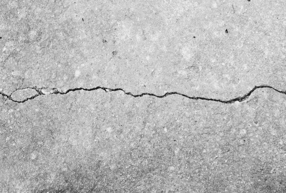 cracked concrete surface