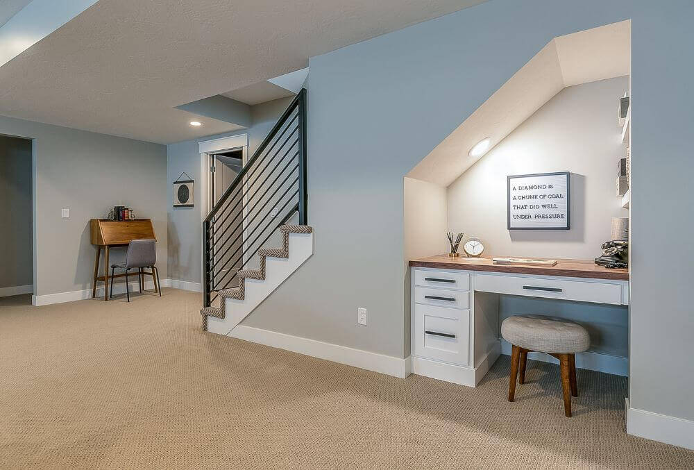 stairs inside the house in the living area