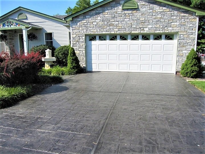 stamped concrete driveway installation seattle