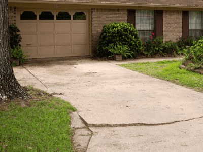 driveway flooring cracks