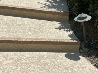 spray textured walkway