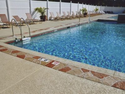 commercial concrete pool deck
