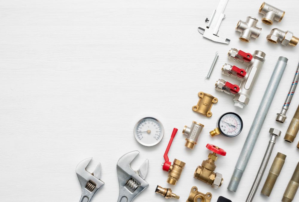 pipes, wrenches and gauges