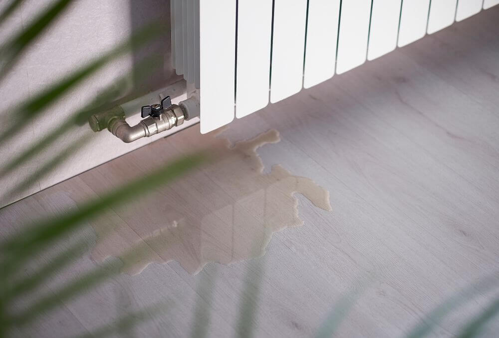 water on the floor