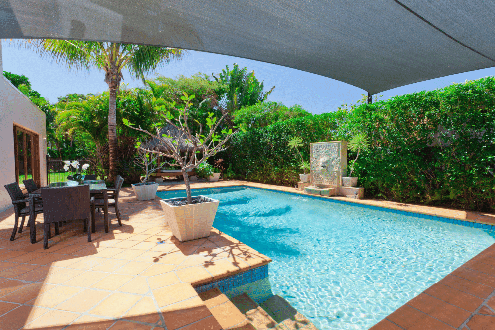 concrete pool deck