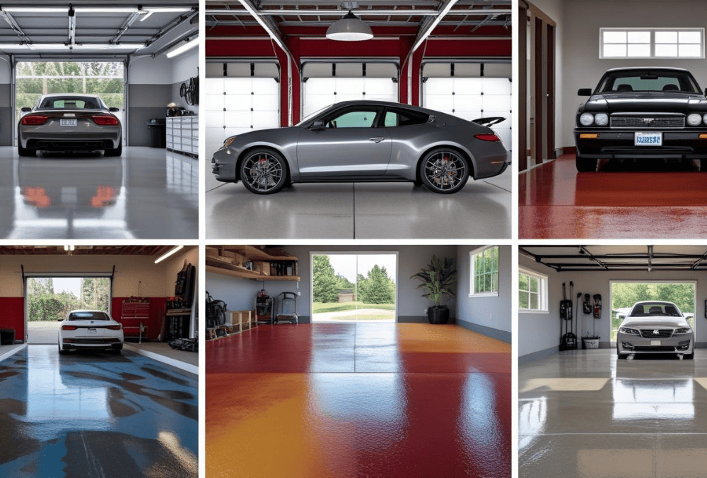 Types of Durable Garage Floors with cars