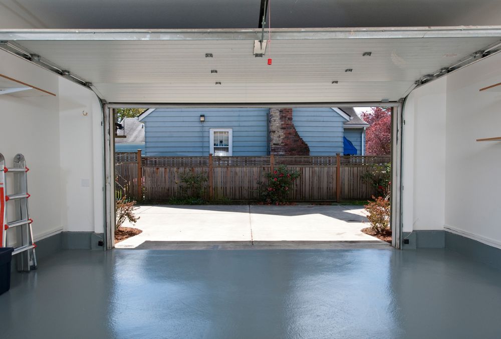 Durable concrete garage floor coating and sealing in Seattle garage